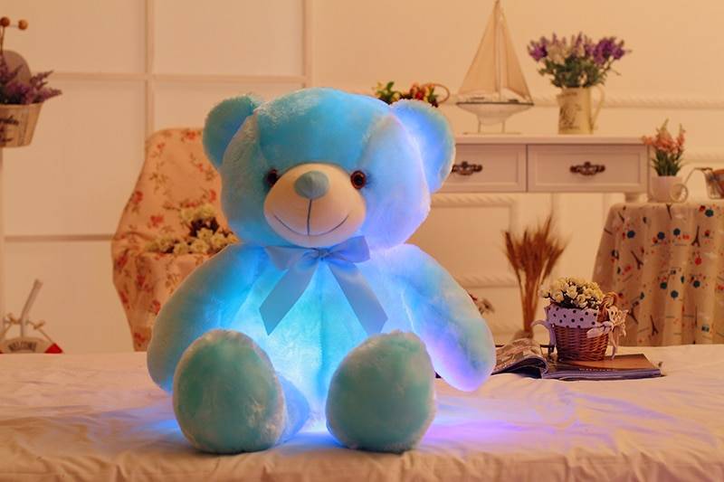 50cm Creative Light Up LED Teddy Bear Stuffed Animals Plush Toy Colorful Glowing Christmas Gift for Kids Pillow 50cm Creative Light Up LED Teddy Bear Stuffed Animals Plush Toy Colorful Glowing Christmas Gift for Kids Pillow Toys Height : About 50cm