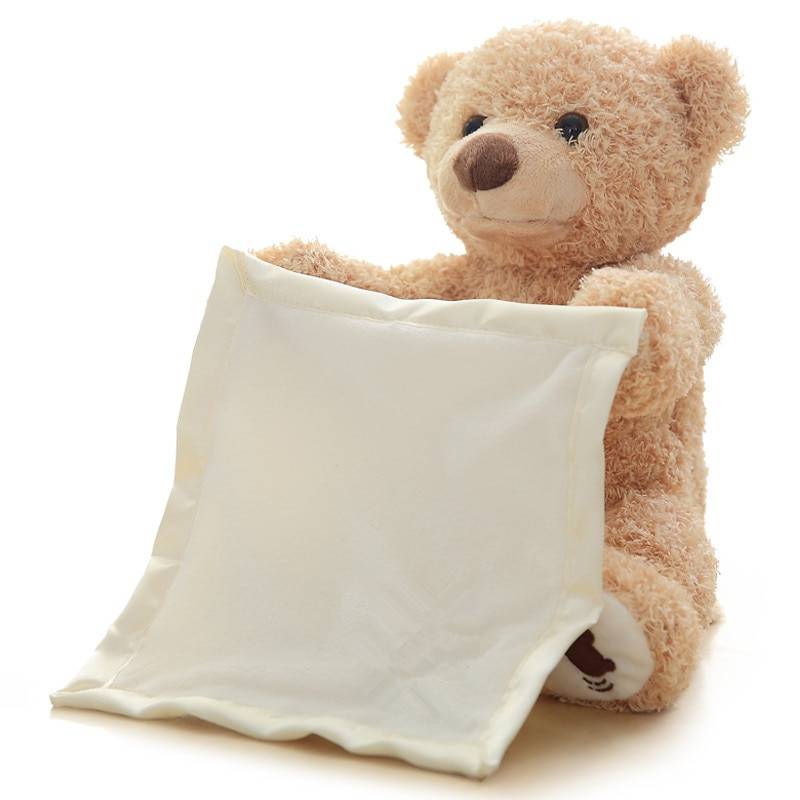 Azoo 30cm Peek a Boo Teddy Bear Play Hide Seek Lovely Cartoon Stuffed Kids Birthday Xmas Gift Cute Electric Music Bear Plush Toy Azoo 30cm Peek a Boo Teddy Bear Play Hide Seek Lovely Cartoon Stuffed Kids Birthday Xmas Gift Cute Electric Music Bear Plush Toy Toys Color : Grey Elephant|Blue Ear Elephant|Pink Elephant|Pink Ear Elephant|Bear