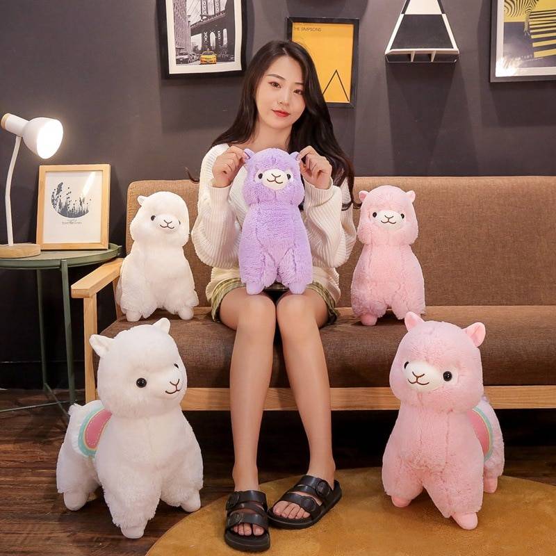 Hot New 1PC 35/50CM Cute Saddle Alpaca Plush Toys Soft Plush Alpacasso Alpaca Dolls Stuffed Animal Toy Children Birthday Gift Hot New 1PC 35/50CM Cute Saddle Alpaca Plush Toys Soft Plush Alpacasso Alpaca Dolls Stuffed Animal Toy Children Birthday Gift Toys Height : 35cm|50cm